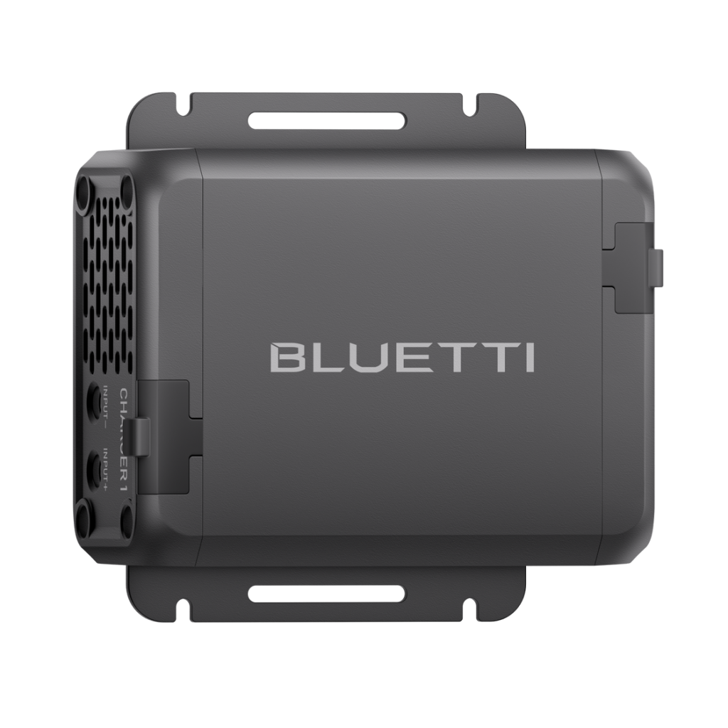 Opposite side of BLUETTI Charger 1 showing terminals and ventilation